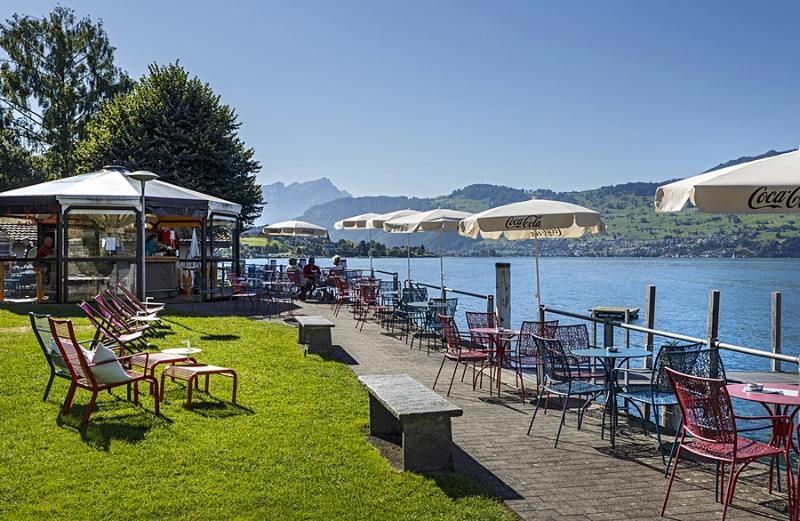 Seehotel Sternen Beckenried Exterior foto